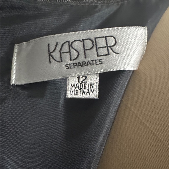 Kasper Separates Charcoal Gray Sheath Dress Size 12 - Picture 3 of 10